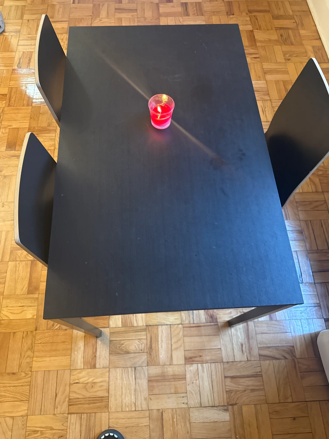 Black Dining Table with 3 Chairs- MOVING SALE!! - photo 2