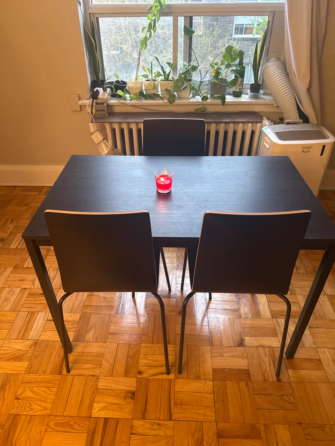 Black Dining Table with 3 Chairs- MOVING SALE!!