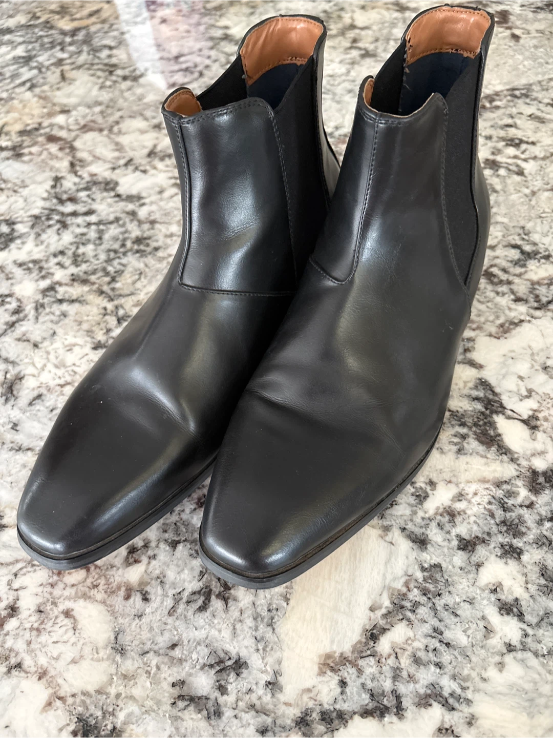 Men’s Call It Spring Black Leather Chelsea Boots