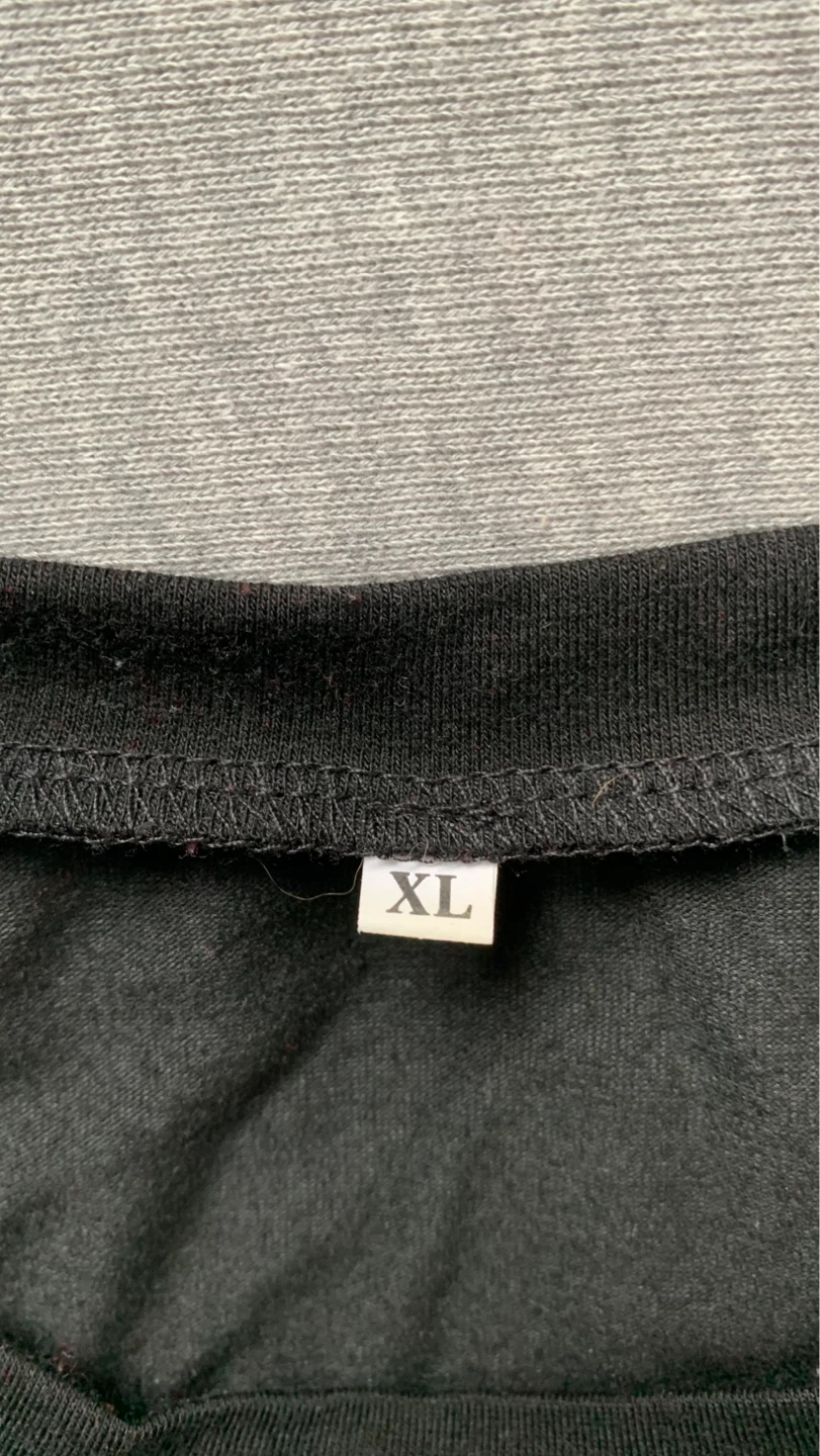 Black Long Sleeve Shirt with Giant Heart - Size XL - photo 3