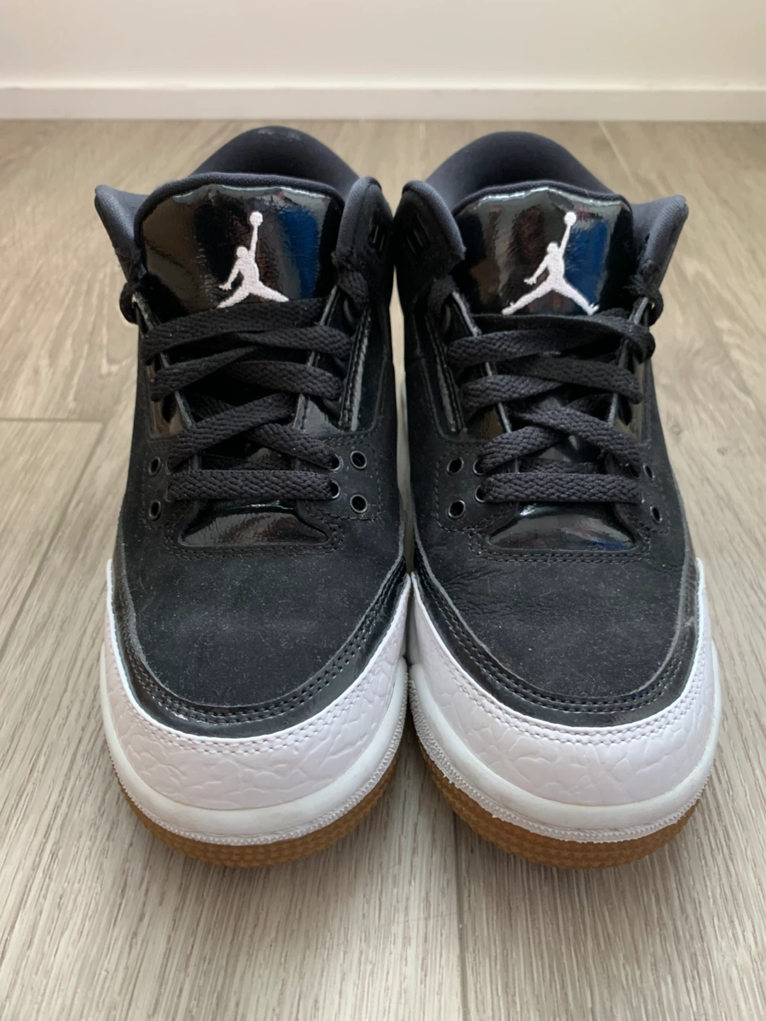Air Jordan 3 Retro GS Black White Gum - Size 4.5Y - photo 2