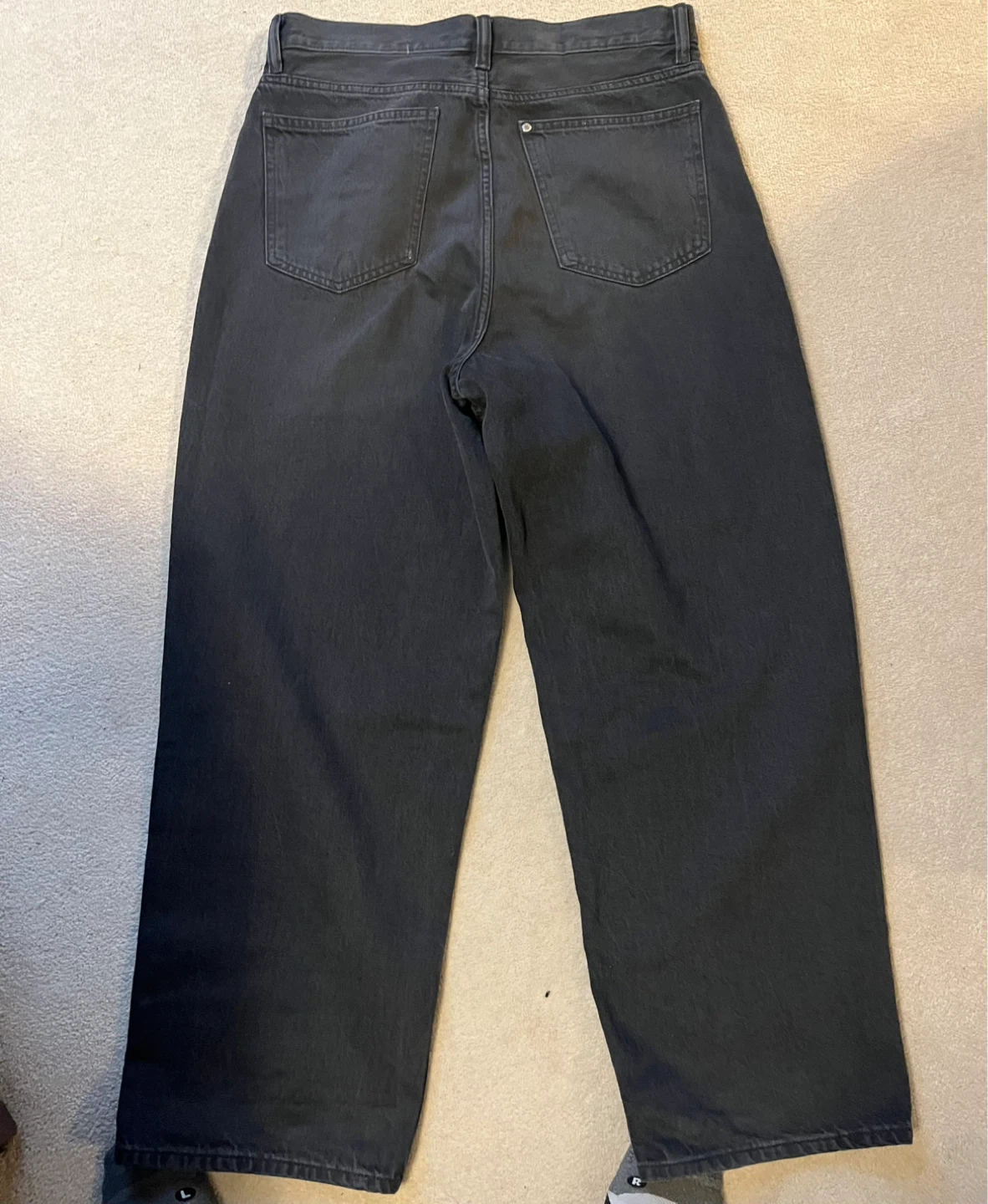 MEN’s H&M Baggy Baggy Jeans Black Size 30/32 - photo 3