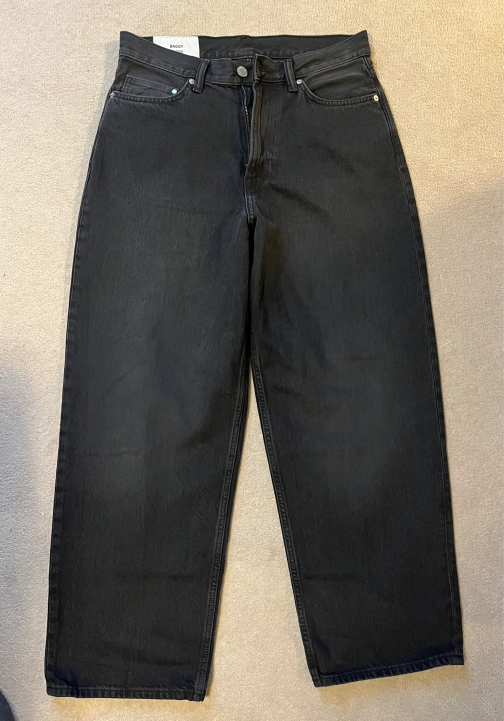 MEN’s H&M Baggy Baggy Jeans Black Size 30/32 - photo 2