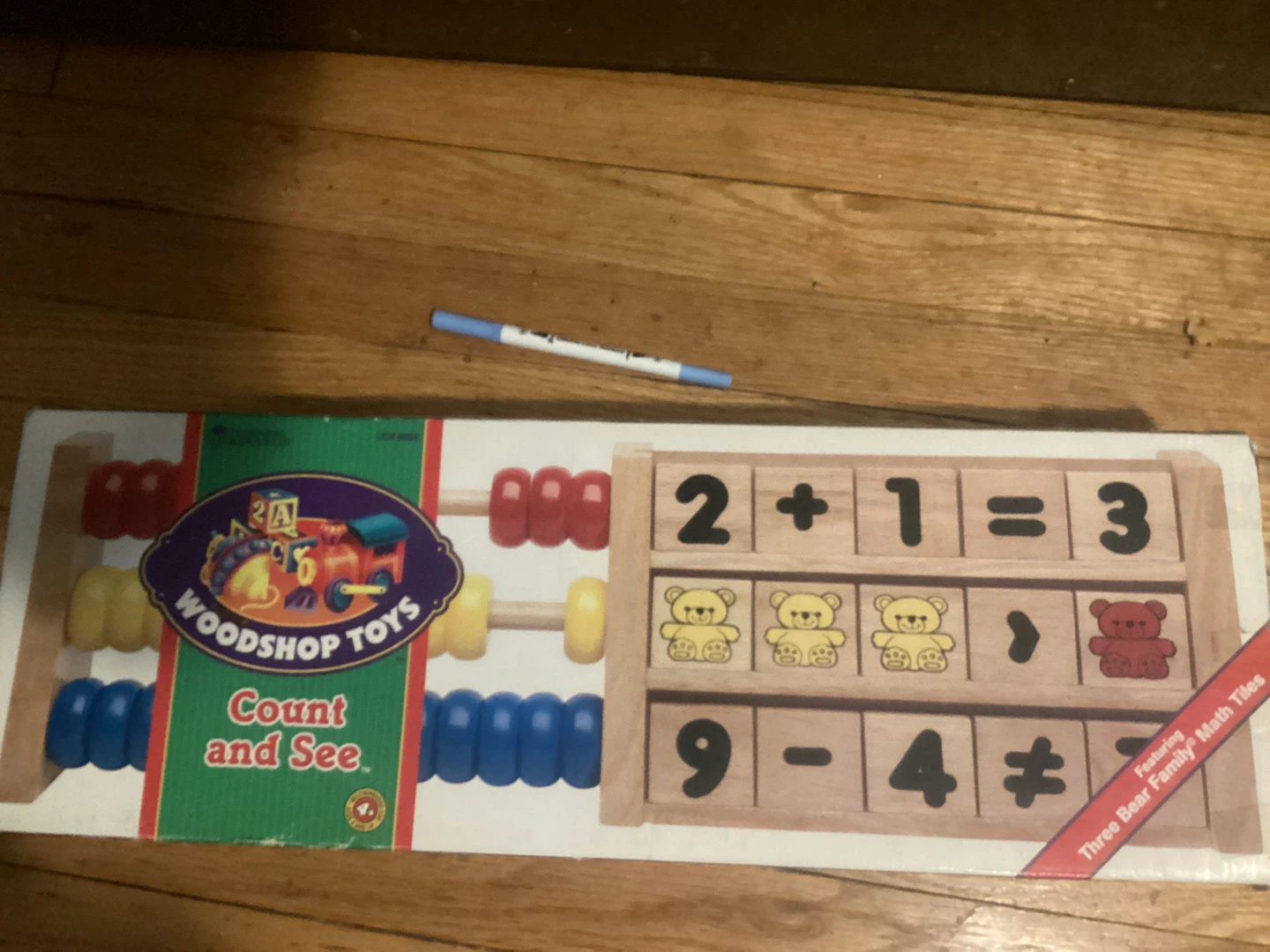 Woodshop Toys Count and See Abacus with Math Tiles - photo 2