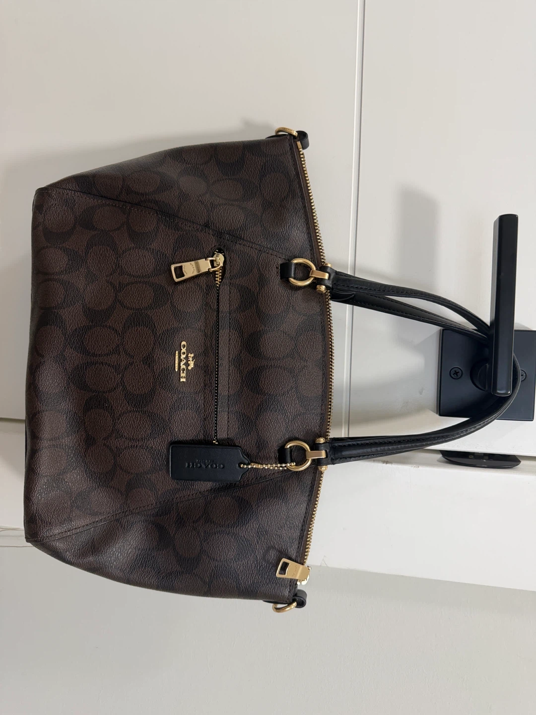Coach Signature Brown Leather Handbag - photo 2