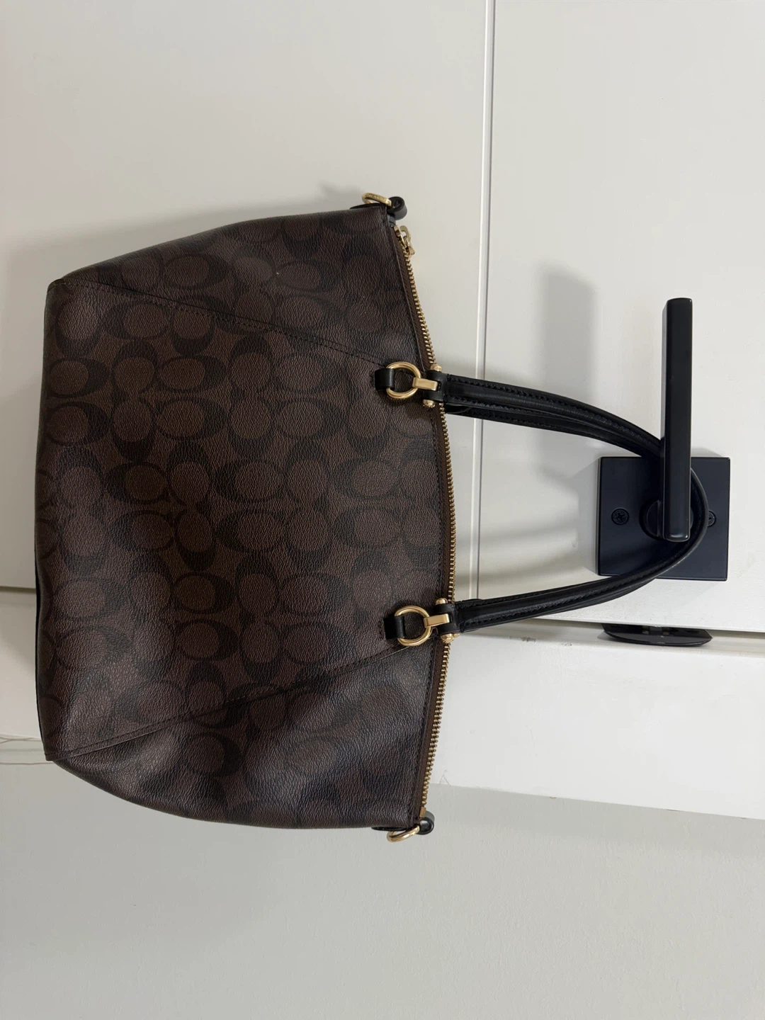 Coach Signature Brown Leather Handbag - photo 3