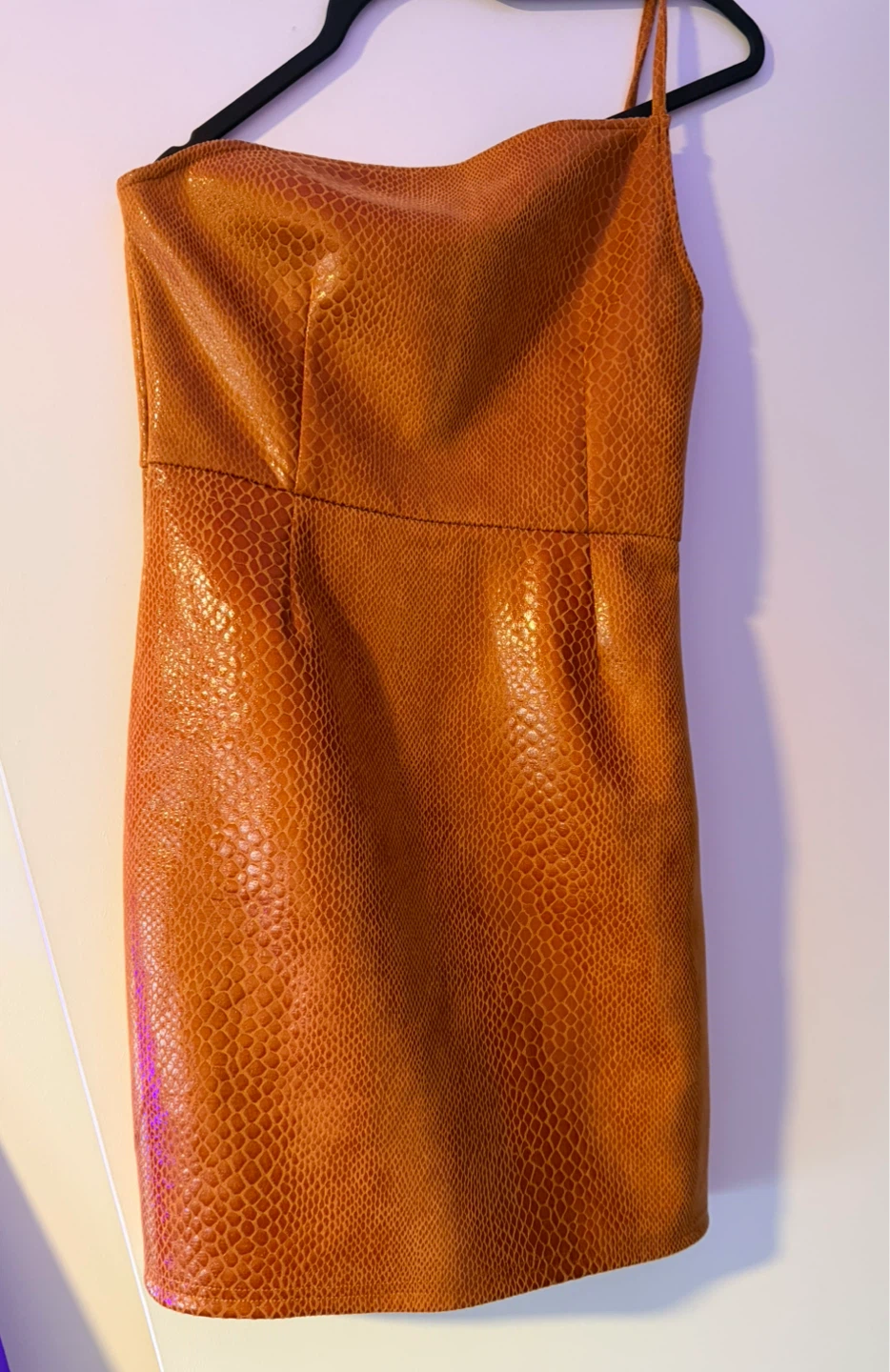 Urban Outfitters Orange Snake Print Mini Dress S/P - photo 2