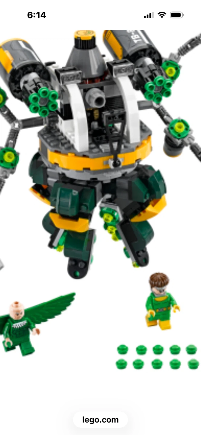 LEGO #76059 Marvel Spider Man Doc Ock Tentacle Trap - INCOMPLETE - photo 2