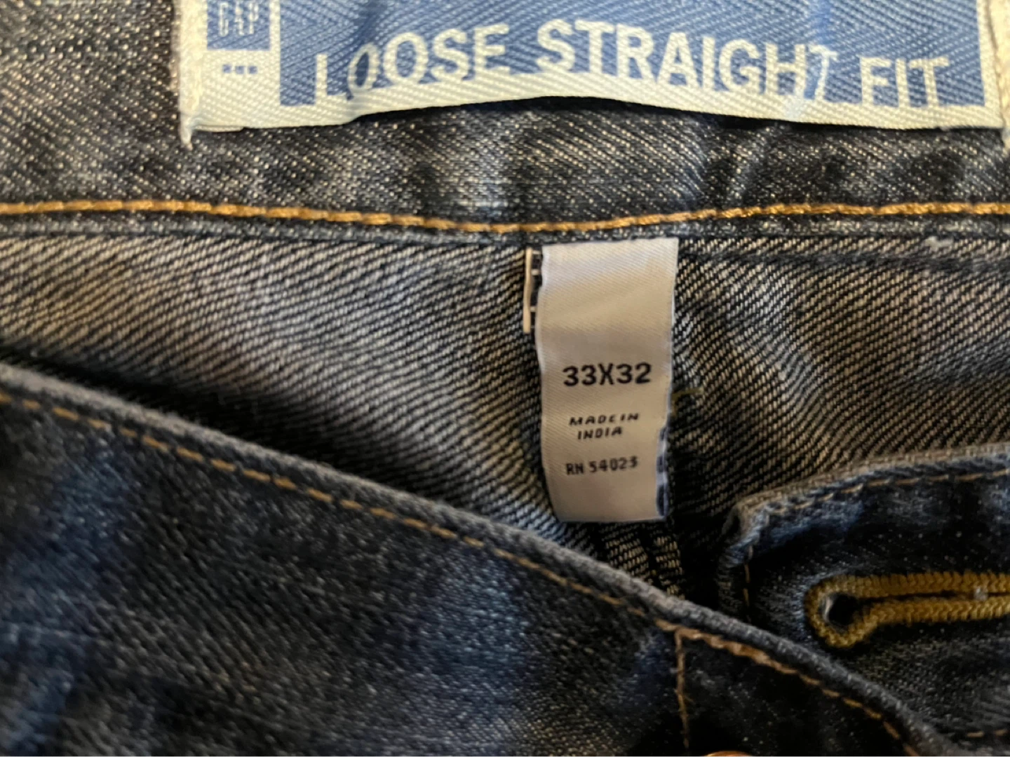 Gap Loose Straight Fit Jeans - 33x32 - photo 3