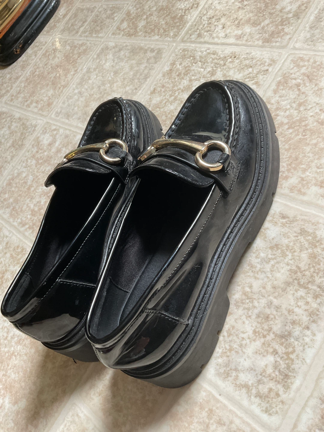 ALDO Black Patent Platform Loafers - photo 2