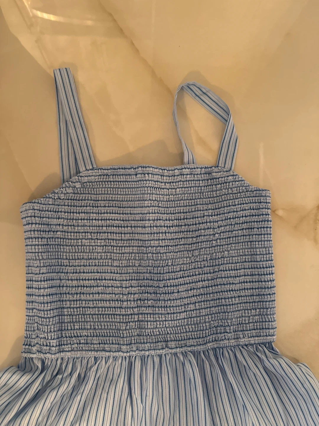 Commense Blue Striped Maxi Dress Size S - photo 2