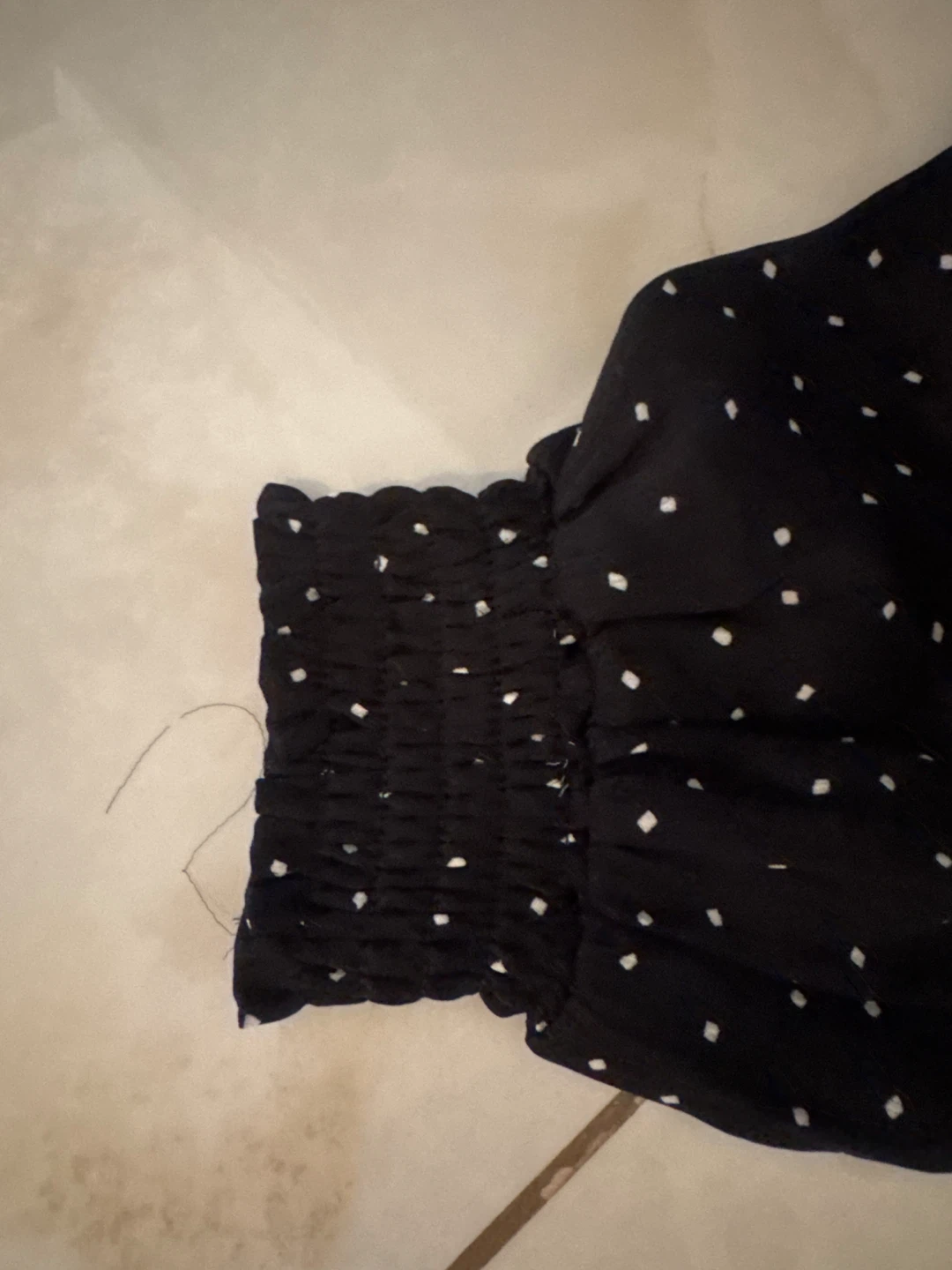 Wild Honey Black Polka Dot Midi Dress Size M - photo 3