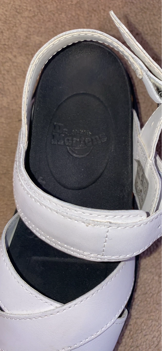 Dr. Martens White Leather Sandals - photo 3