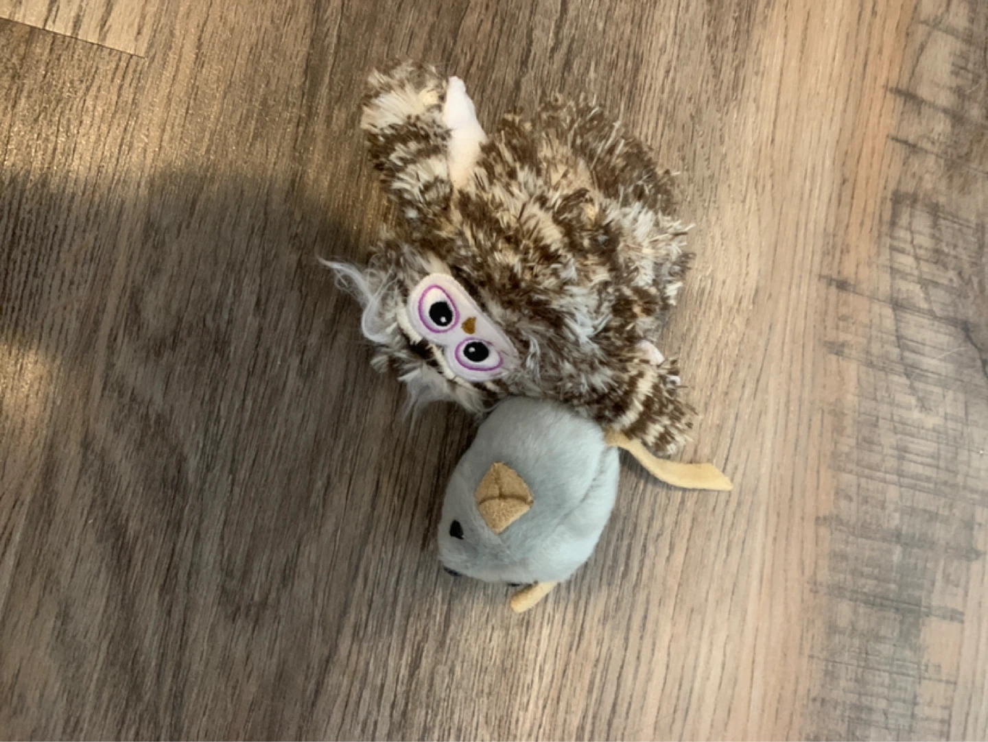 Plush Owl Mouse Cat Toy