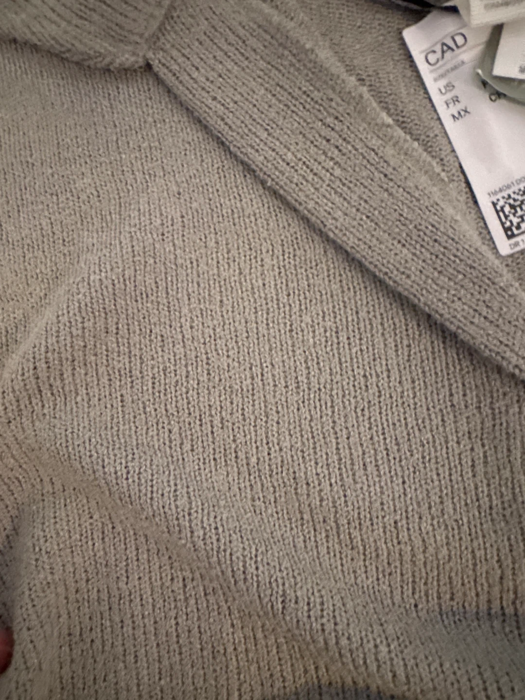 H&M Grey Ribbed Knit Top & Shorts Set - photo 3