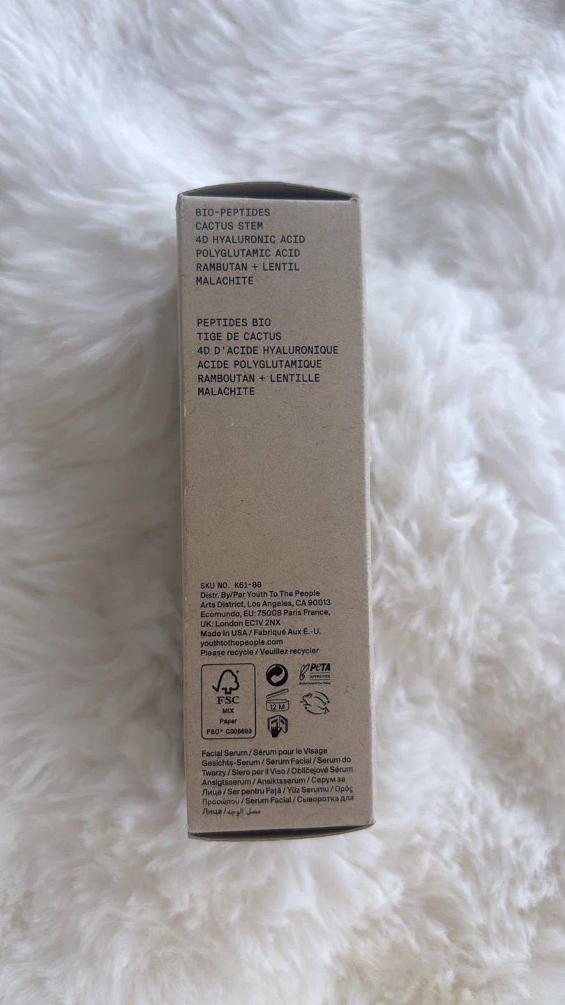 Youth To The People Triple Peptide Cactus Oasis Serum - 1 Fl Oz - photo 3
