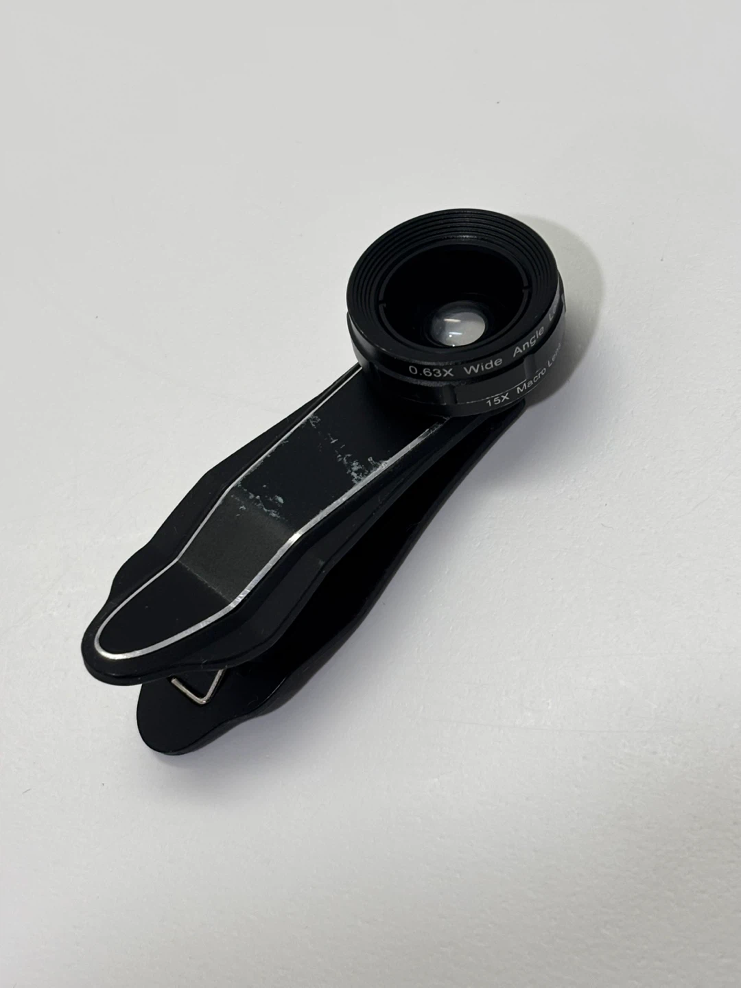 Clip on Phone Camera Lens Set - 0.63X Wide Angle & 15X Macro