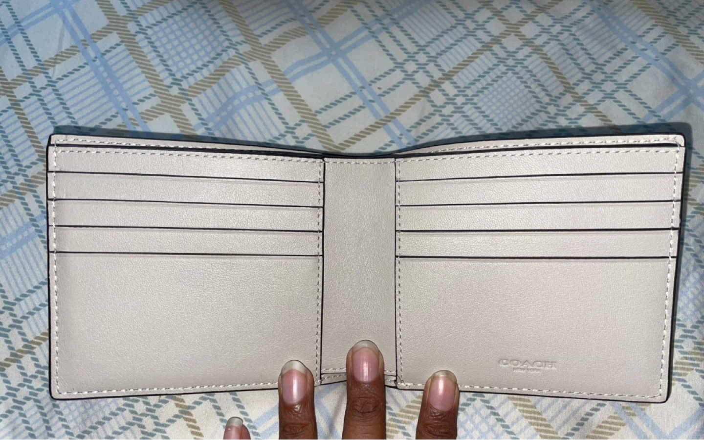 Coach White Signature Bifold Wallet - photo 2