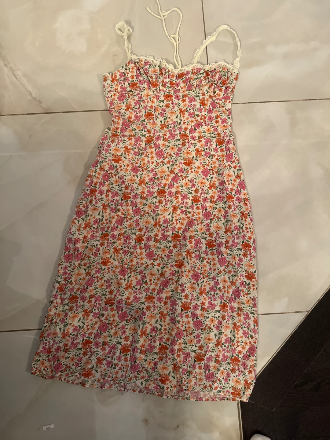 Cimmense Floral Print Midi Dress - Size M