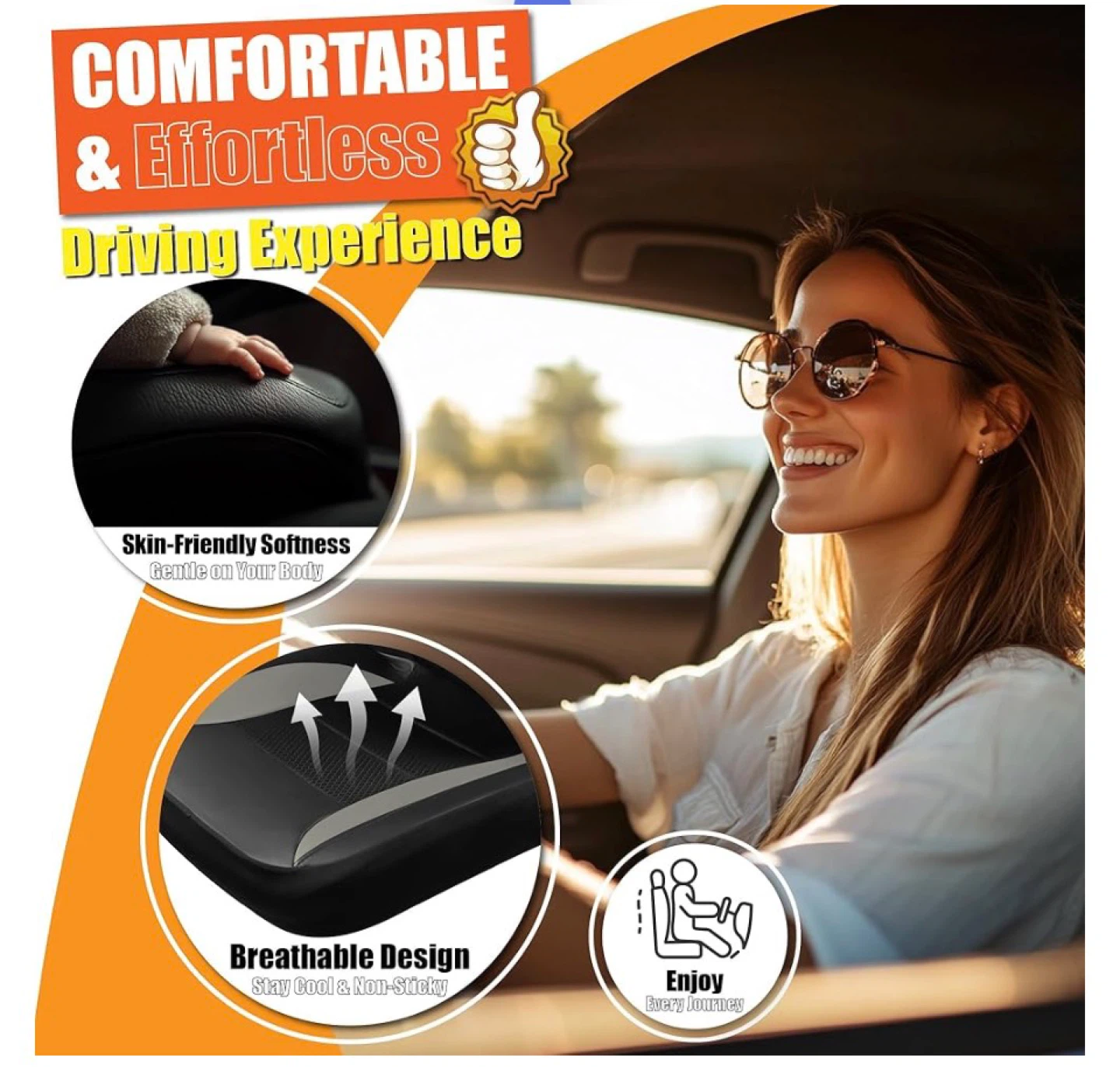 Universal Car Seat Cover - Breathable Mesh & Leather - photo 3