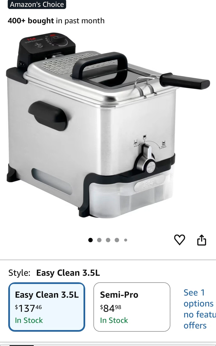 T-fal Ultimate EZ Clean Deep Fryer - photo 2
