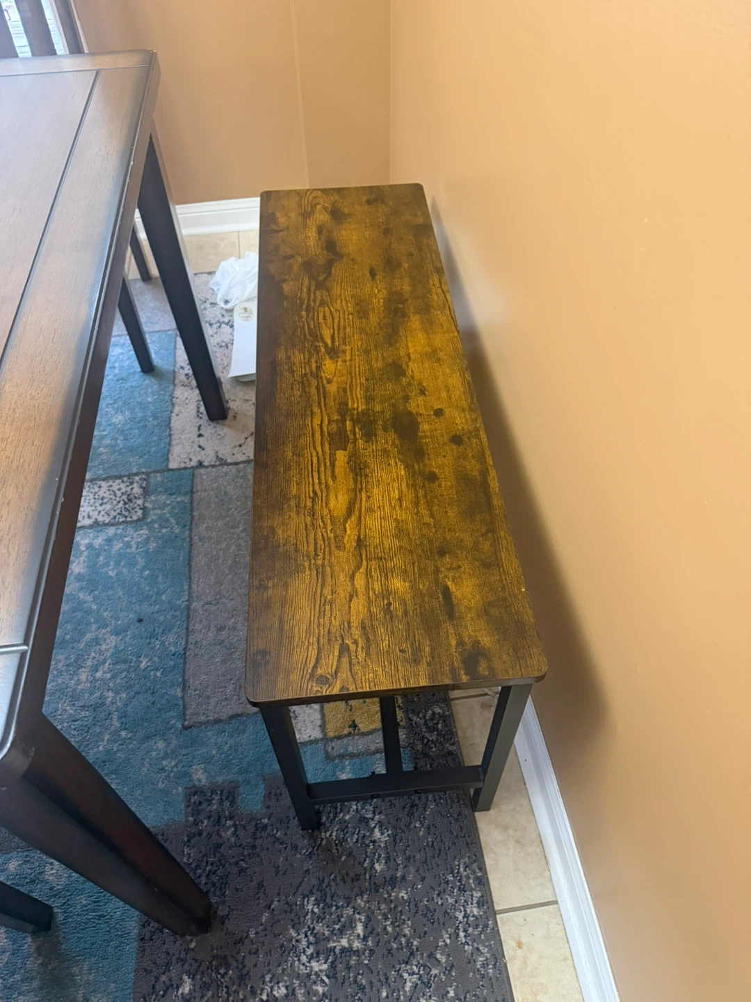 Wooden Dining Table Set with 2 Benches and 2 Chairs - photo 4