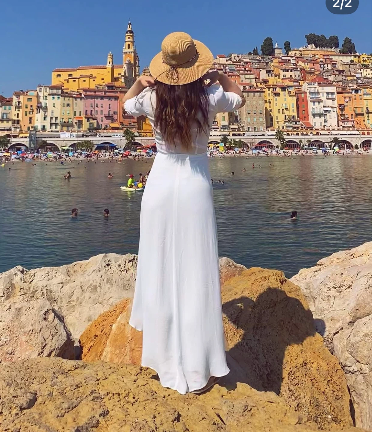 Romantic Reformation Maxi Wrap Dress with Puff Sleeves - photo 2