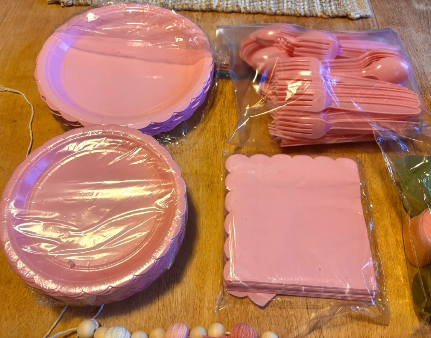 Pink Birthday Party Supplies Set - 1st Birthday - photo 3