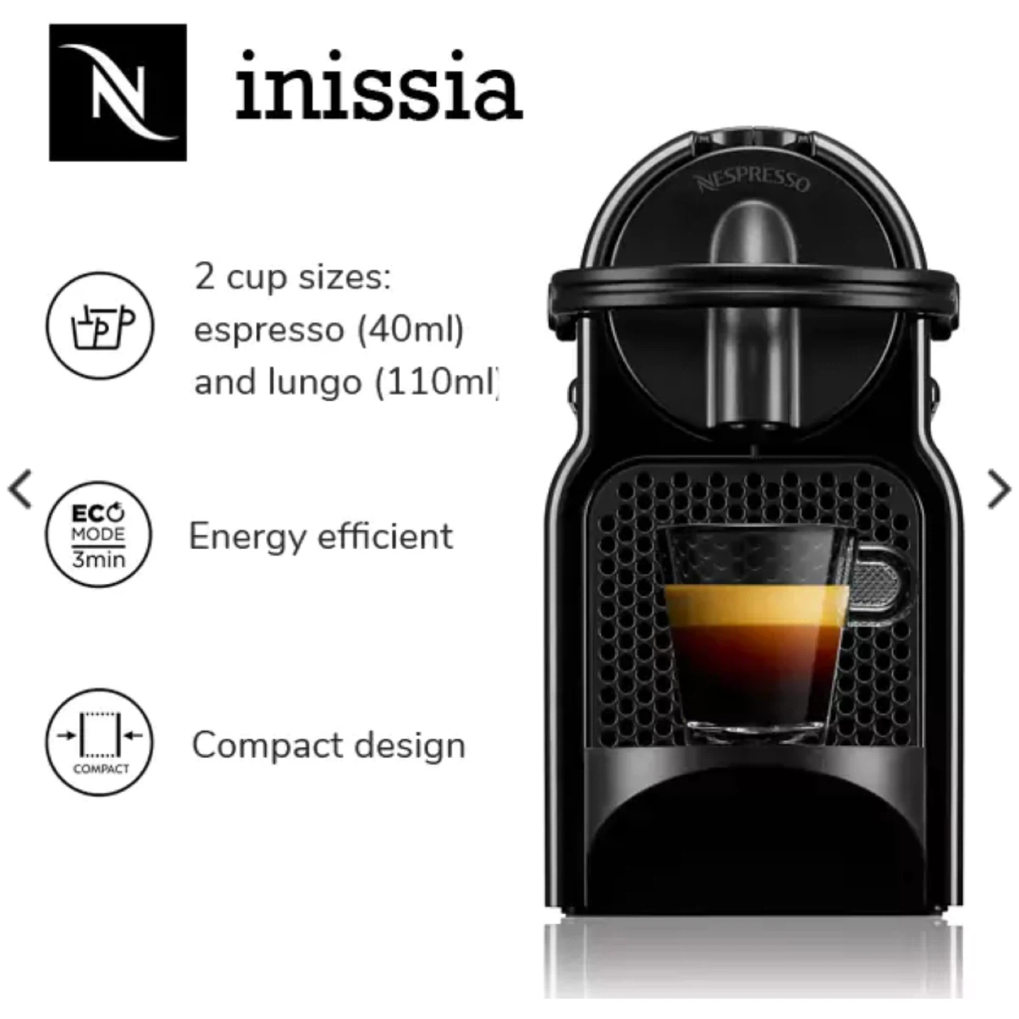 Nespresso Inissia Espresso Machine - photo 2