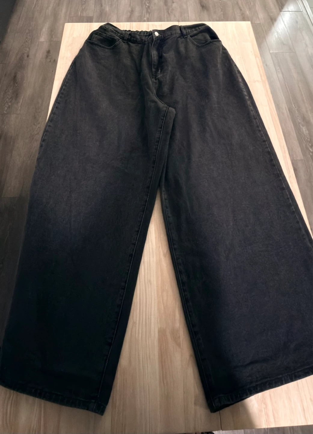 Plus Size Wide Leg Denim Jeans