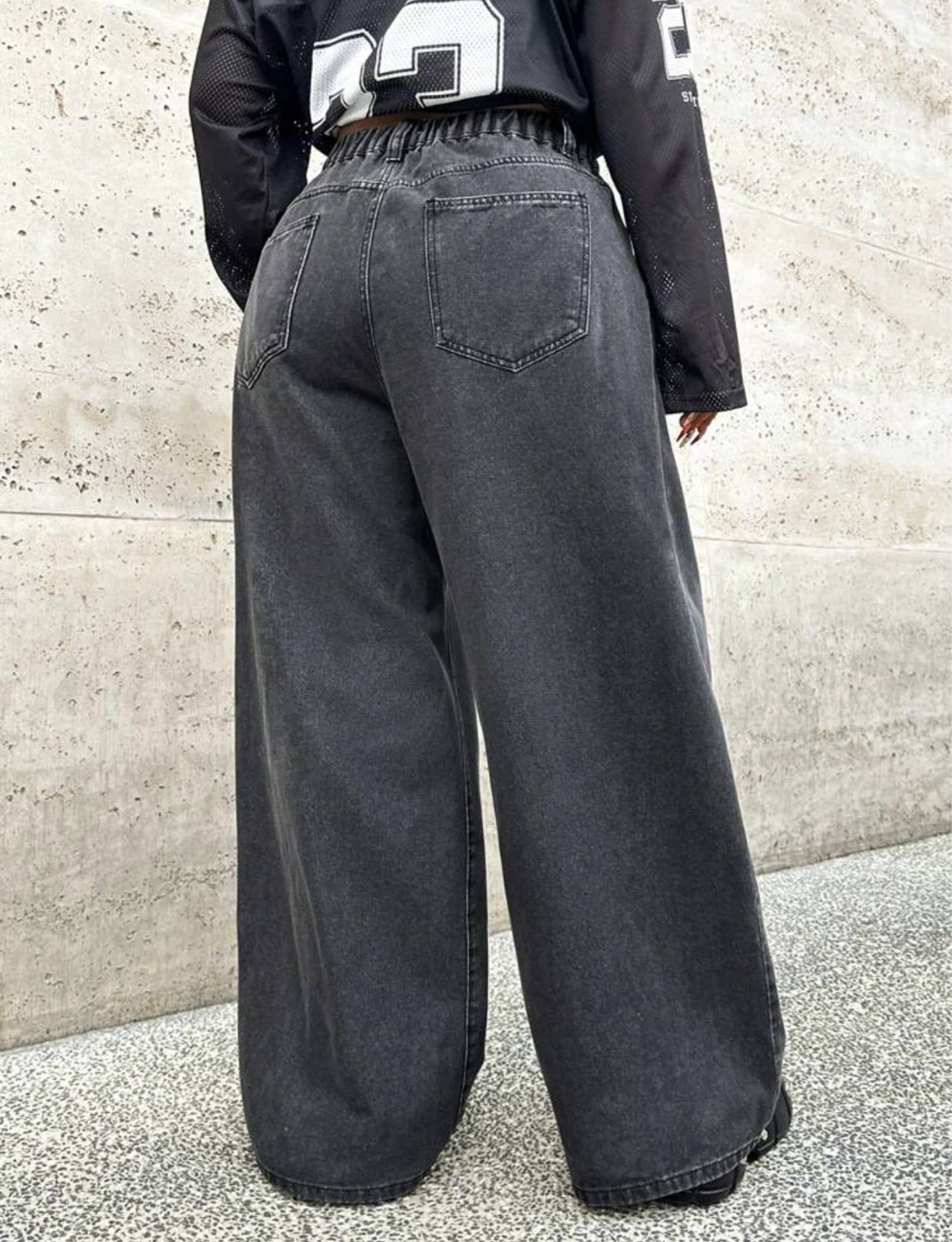 Plus Size Wide Leg Denim Jeans - photo 5