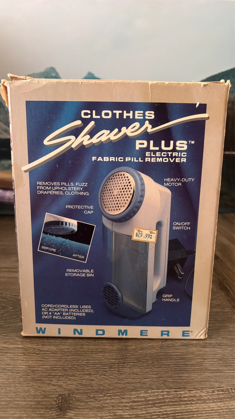 Windmere Clothes Shaver PLUS Electric Fabric Pill Remover