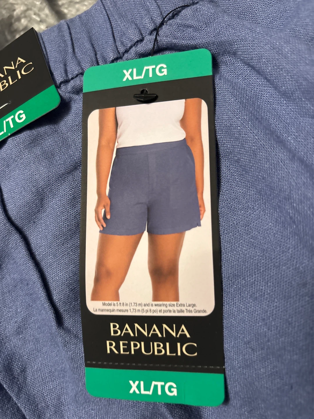 Banana Republic Women's Blue Linen Blend Shorts XL/TG - photo 2