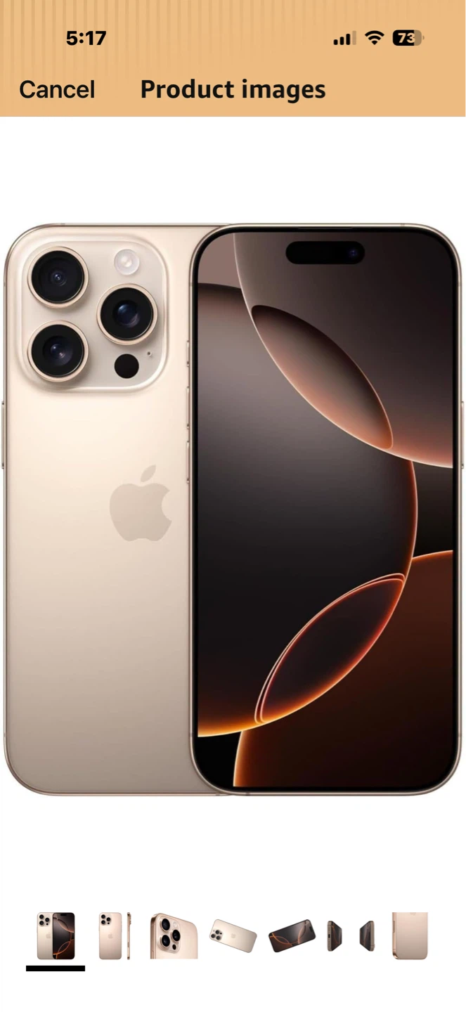 Like New Apple iPhone 16 Pro 128GB Desert Titanium Unlocked