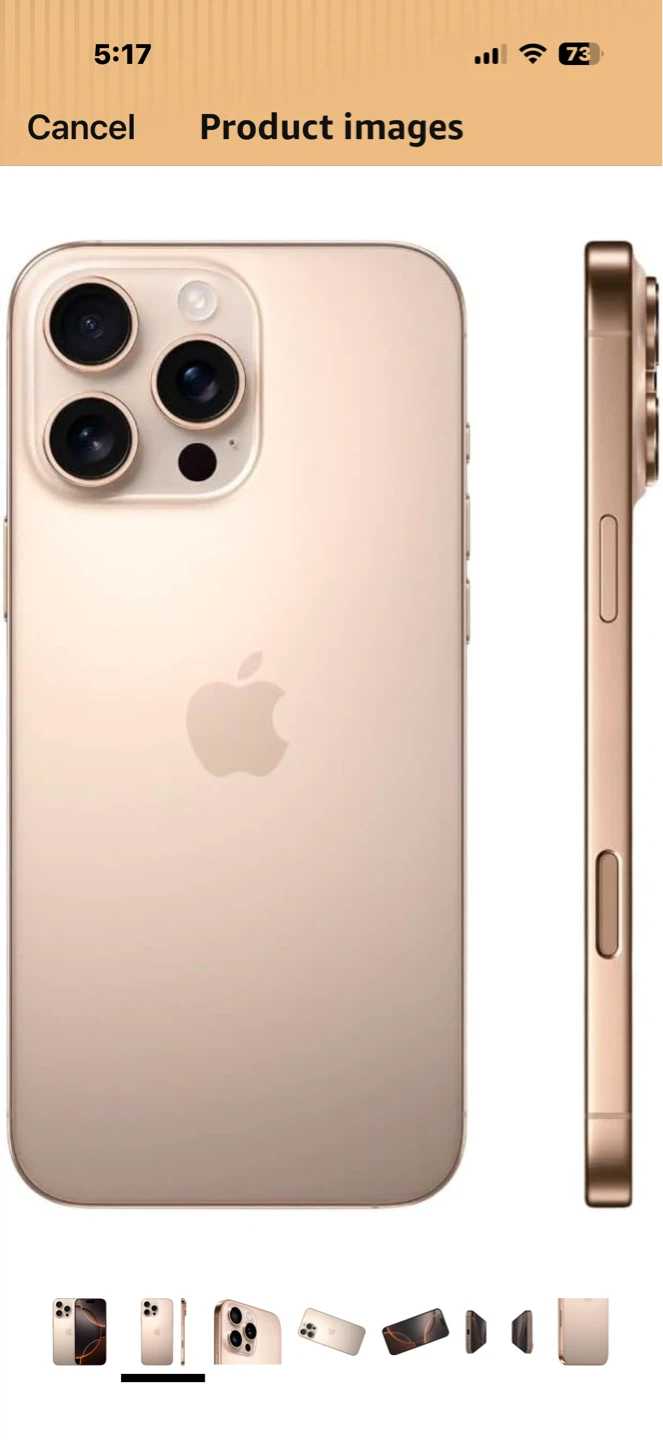 Like New Apple iPhone 16 Pro 128GB Desert Titanium Unlocked - photo 3