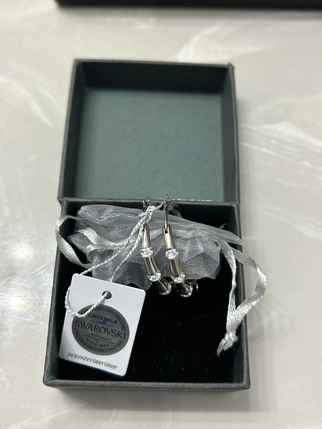 Swarovski Crystal Bamboo Earrings