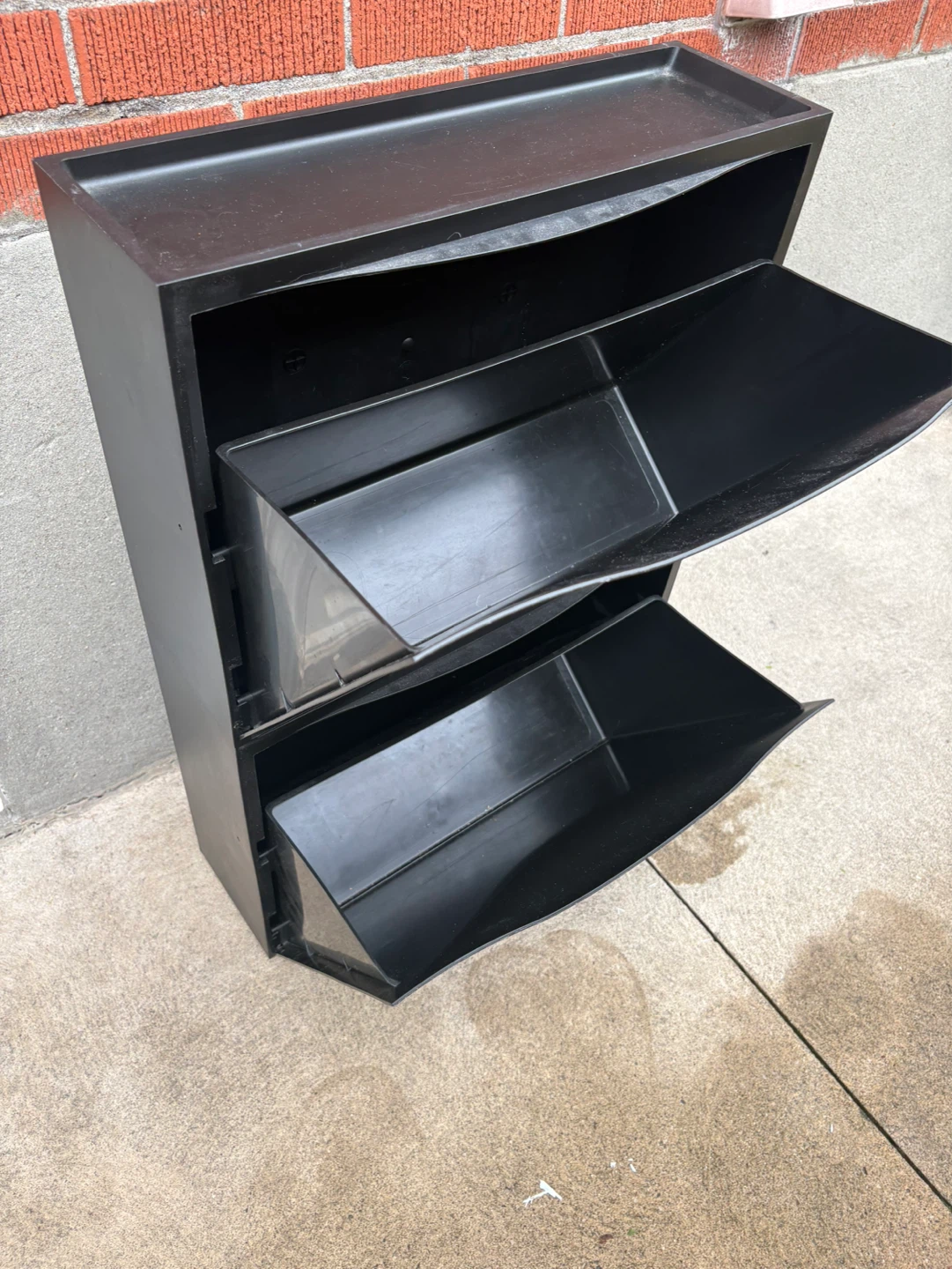 Black 2-Tier Shoe Rack Organizer - photo 3