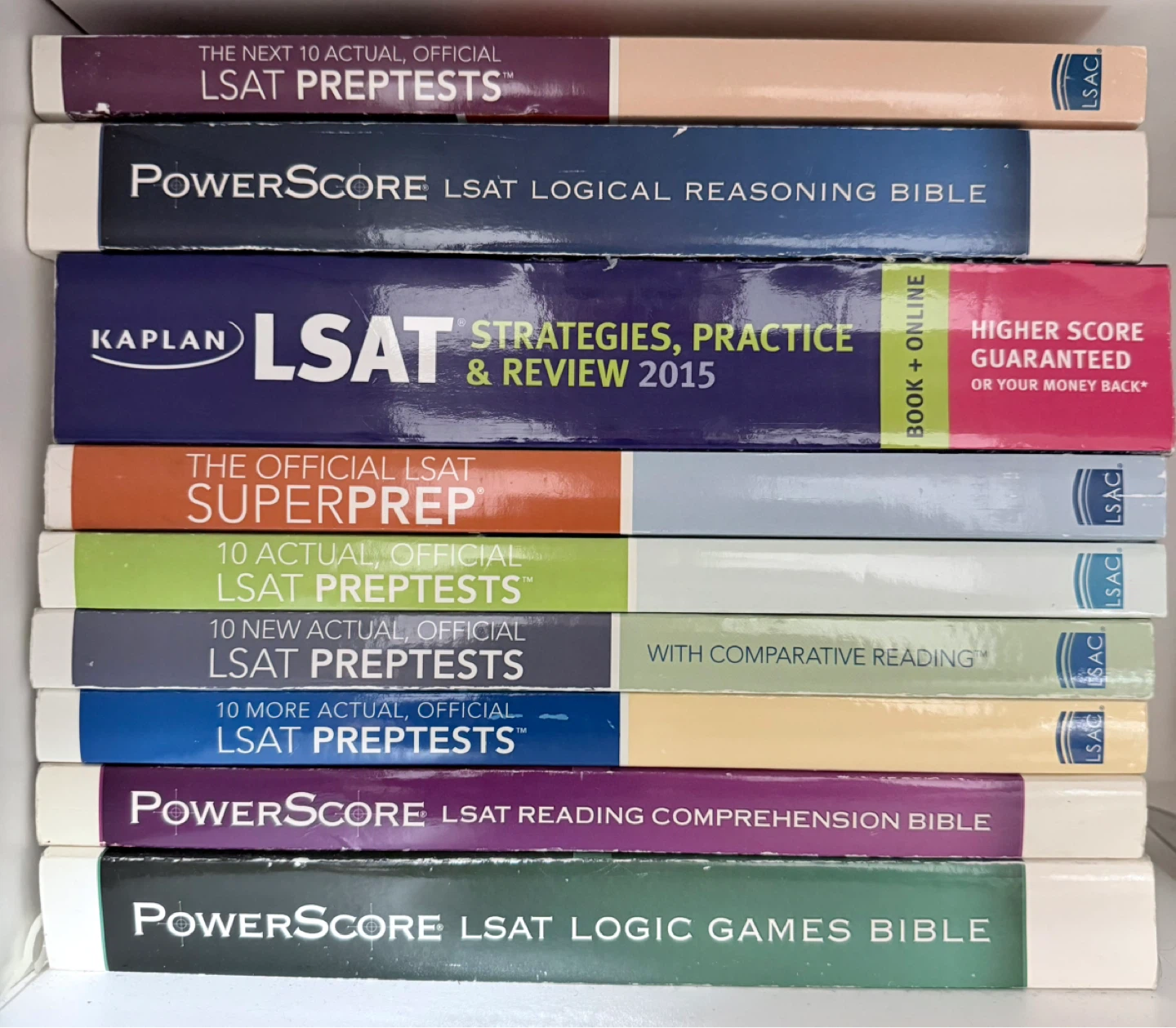 LSAT Prep Books - PowerScore, Kaplan, Official LSAT Preptests
