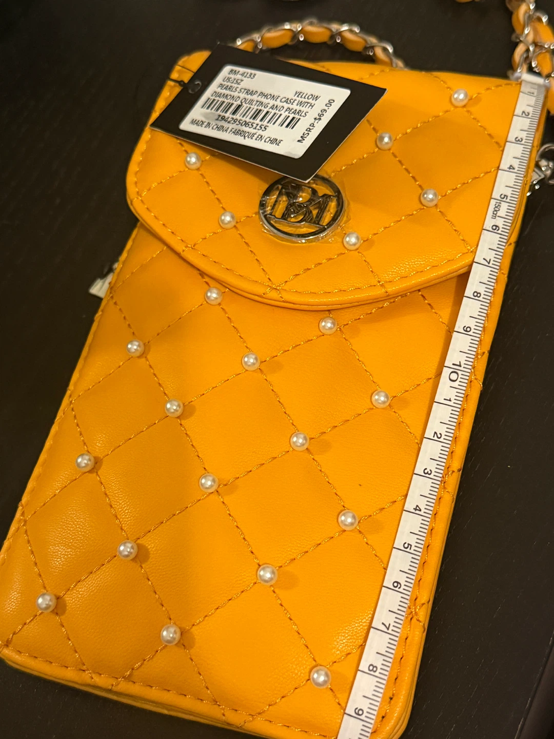 Badgely Mischka yellow ph bag - photo 2