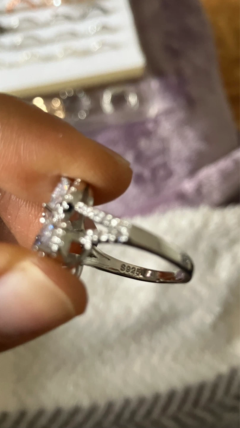 Sterling Silver S925 Ring with Zirconia Stones - photo 4