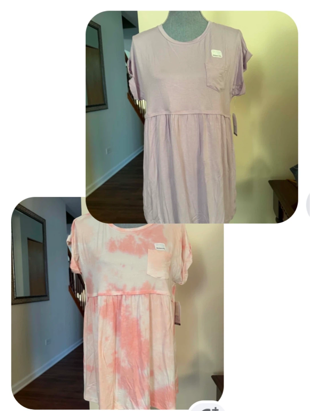 Two -Time and Tru Maternity T-Shirts size M