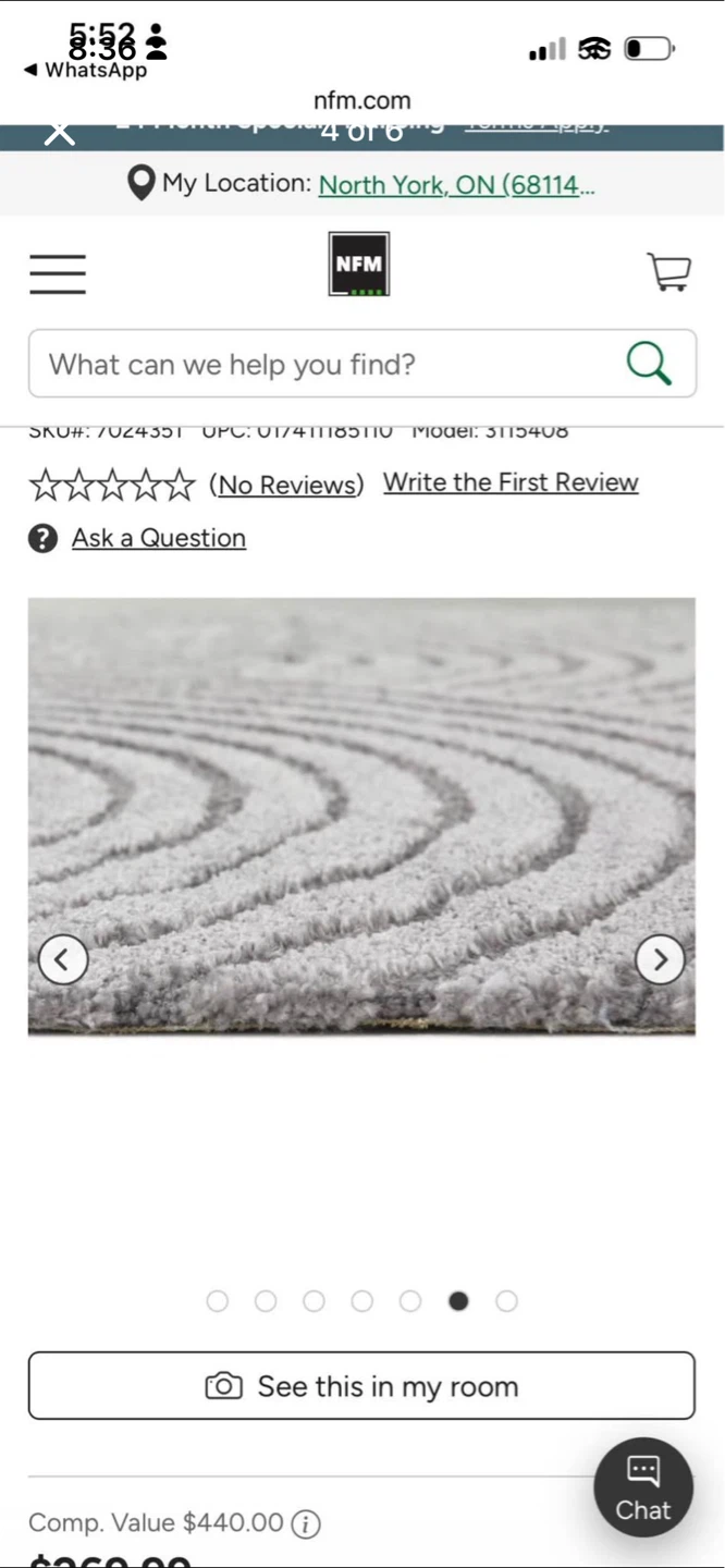 New Grey Geometric Arch Area Rug - photo 4