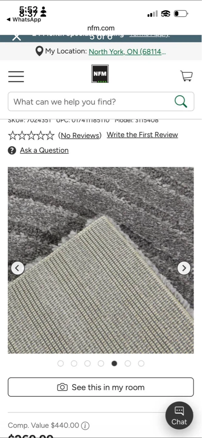 New Grey Geometric Arch Area Rug - photo 5