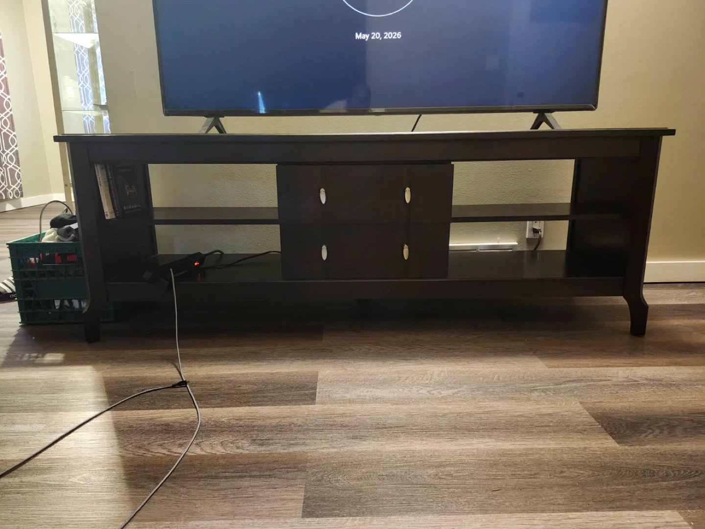 Dark Wood TV Stand - photo 3