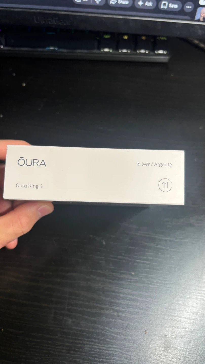 Oura Ring 4 Silver Size 11 BRAND NEW - photo 3