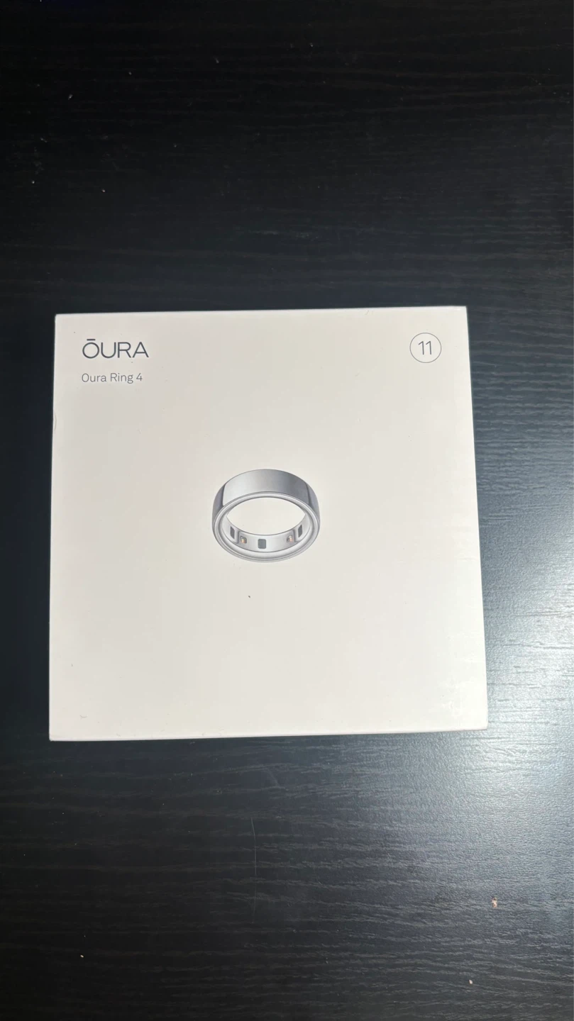 Oura Ring 4 Silver Size 11 BRAND NEW