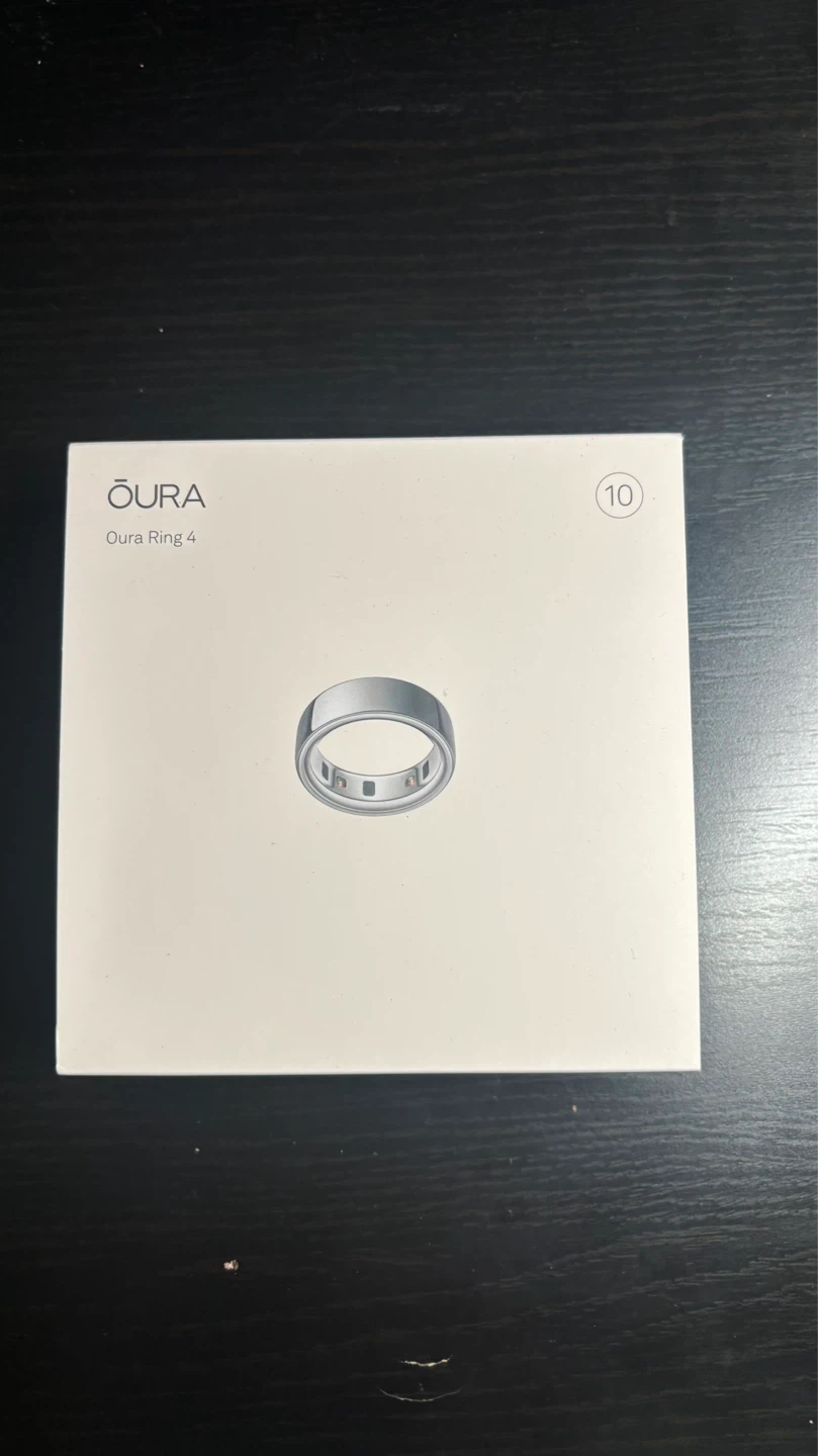 Oura Ring 4 Silver Size 10 BRAND NEW