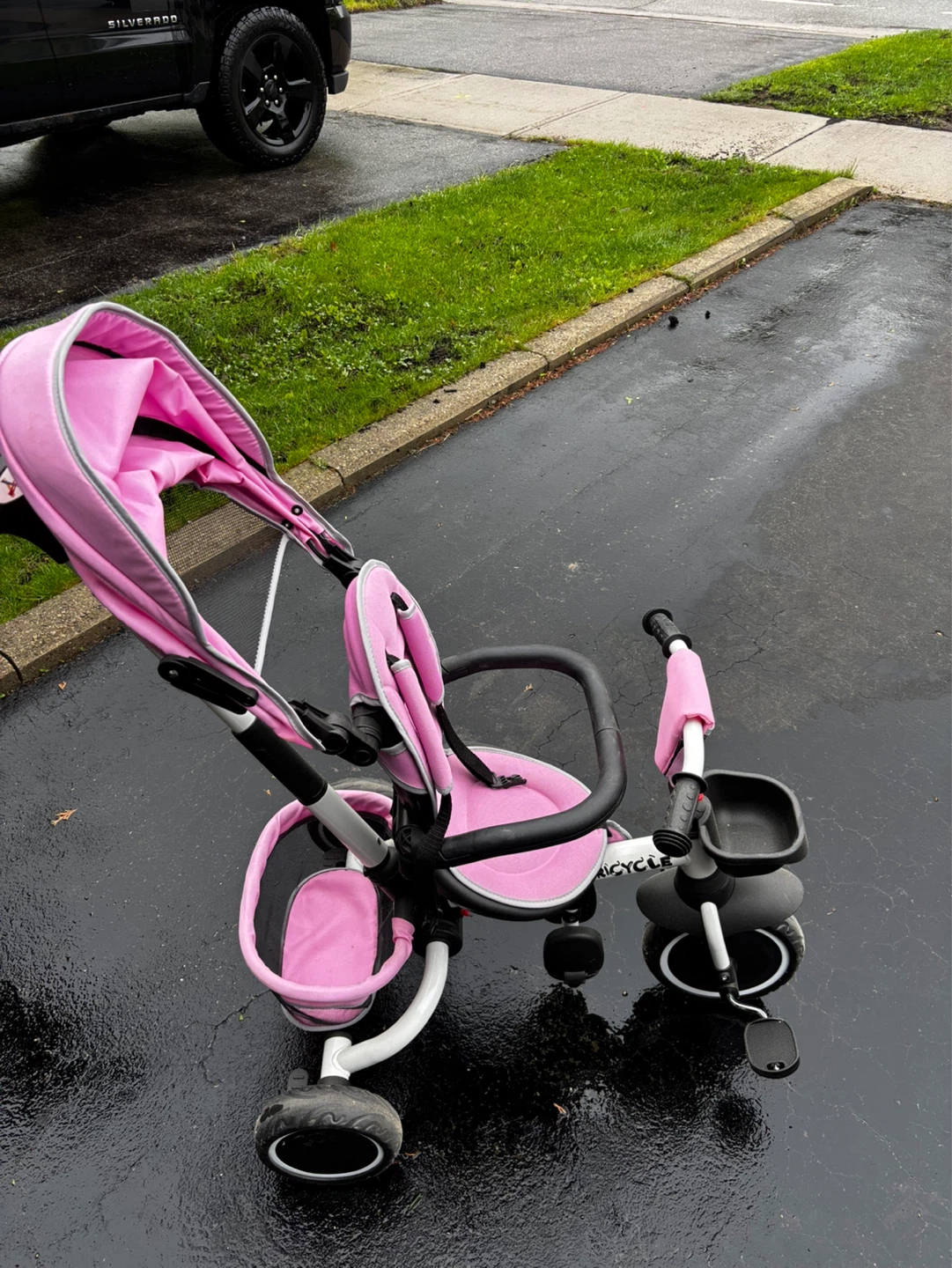 Pink 3-in-1 Tricycle with Parent Handle - photo 2