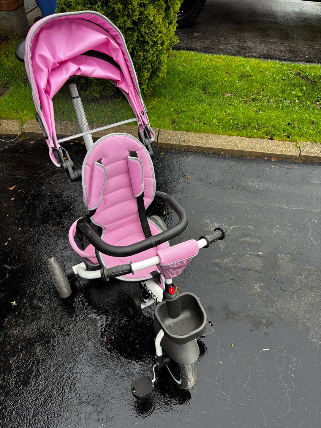 Pink 3-in-1 Tricycle with Parent Handle - photo 4