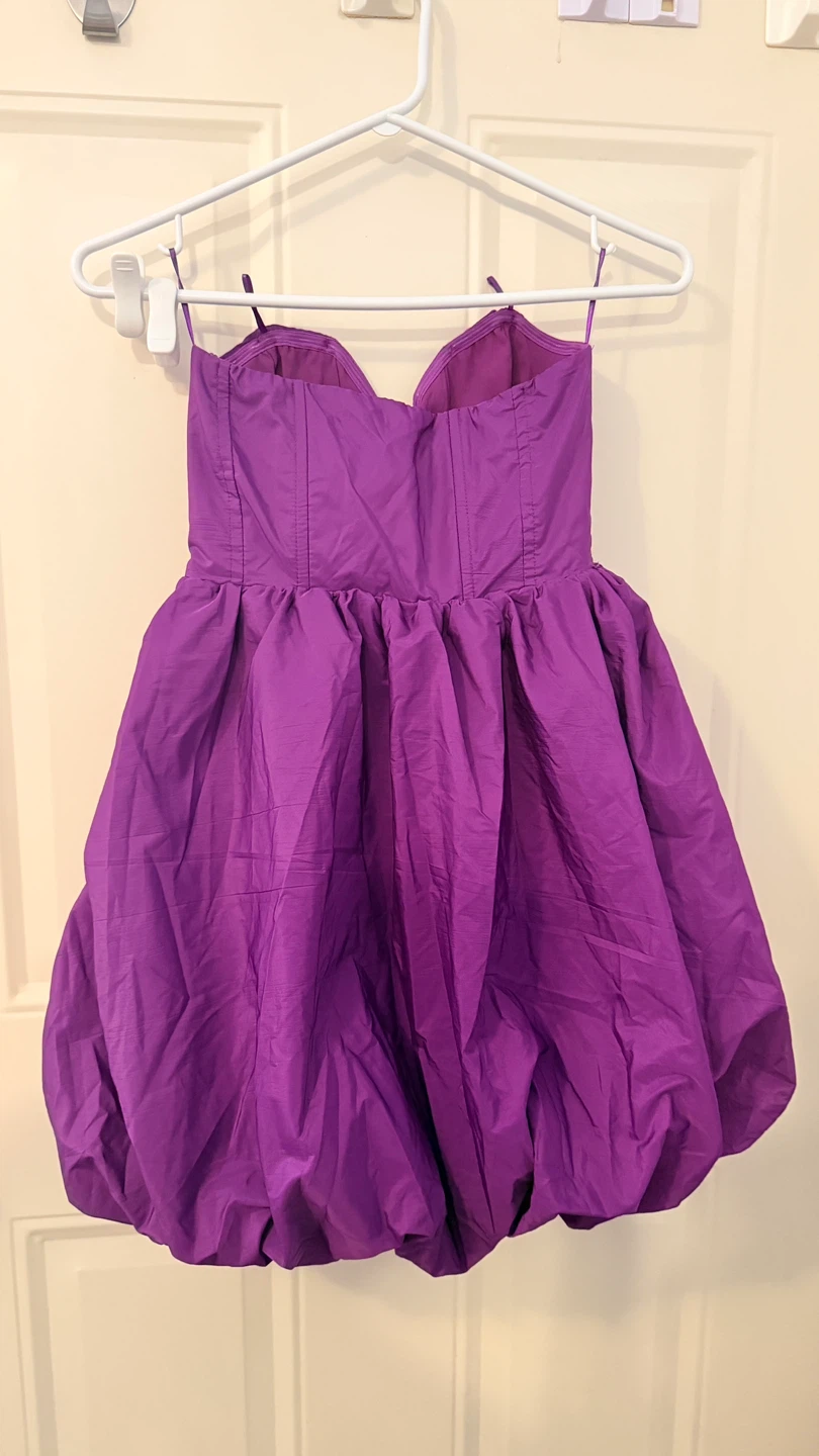 Zara Purple Strapless Bubble Dress. size XS/S - photo 3